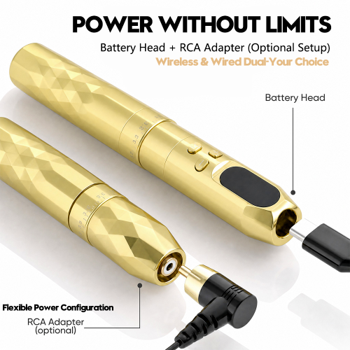 Wireless PMU Tattoo Machine Dual Battery 750mAh Long Working Time for Studio and Academy Use | Charming Tattoo PMU Manufacturer