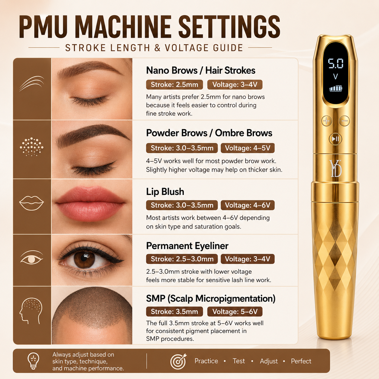 pmu machine for eyebrows and lips wireless rotary pen