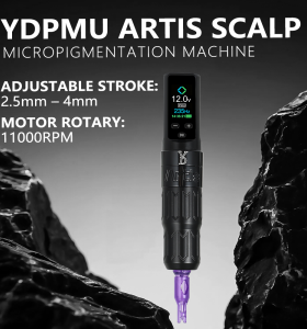 YDPMU Artis Scalp Micropigmentation Machine – Adjustable SMP & PMU Device for Professional Artists & Training Academies | Charming Tattoo PMU Manufacturer