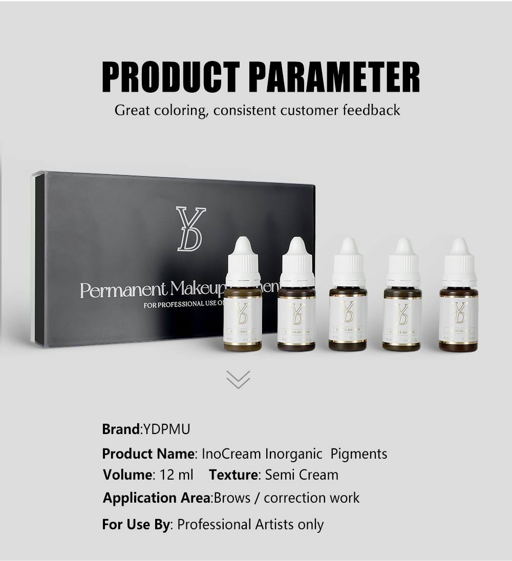 inorganic pigments for PMU machine
