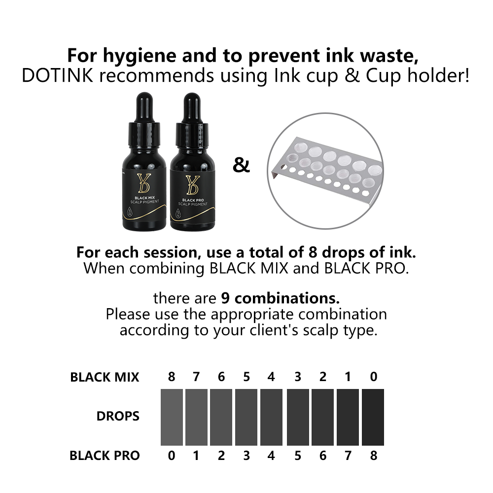 SMP ink pigment formulation and implantation depth