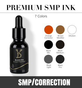 Structured SMP Scalp Micropigmentation Pigment System with Color Correction (Orange & Brown Modifiers) | CharmingTattoo PMU Manufacture