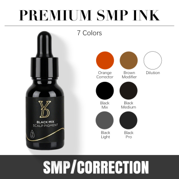 Structured SMP Scalp Micropigmentation Pigment System with Color Correction (Orange & Brown Modifiers) | CharmingTattoo PMU Manufacture