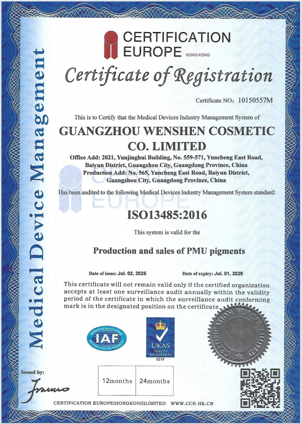 ISO certificates
