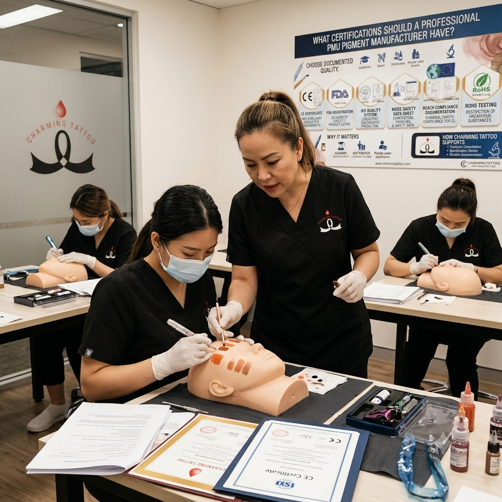 PMU academy training pigments