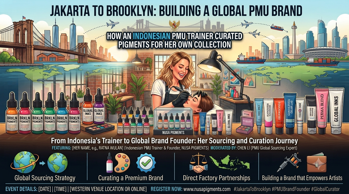 How an Indonesian PMU Trainer Sampled Pigments to Build Her Own Brand