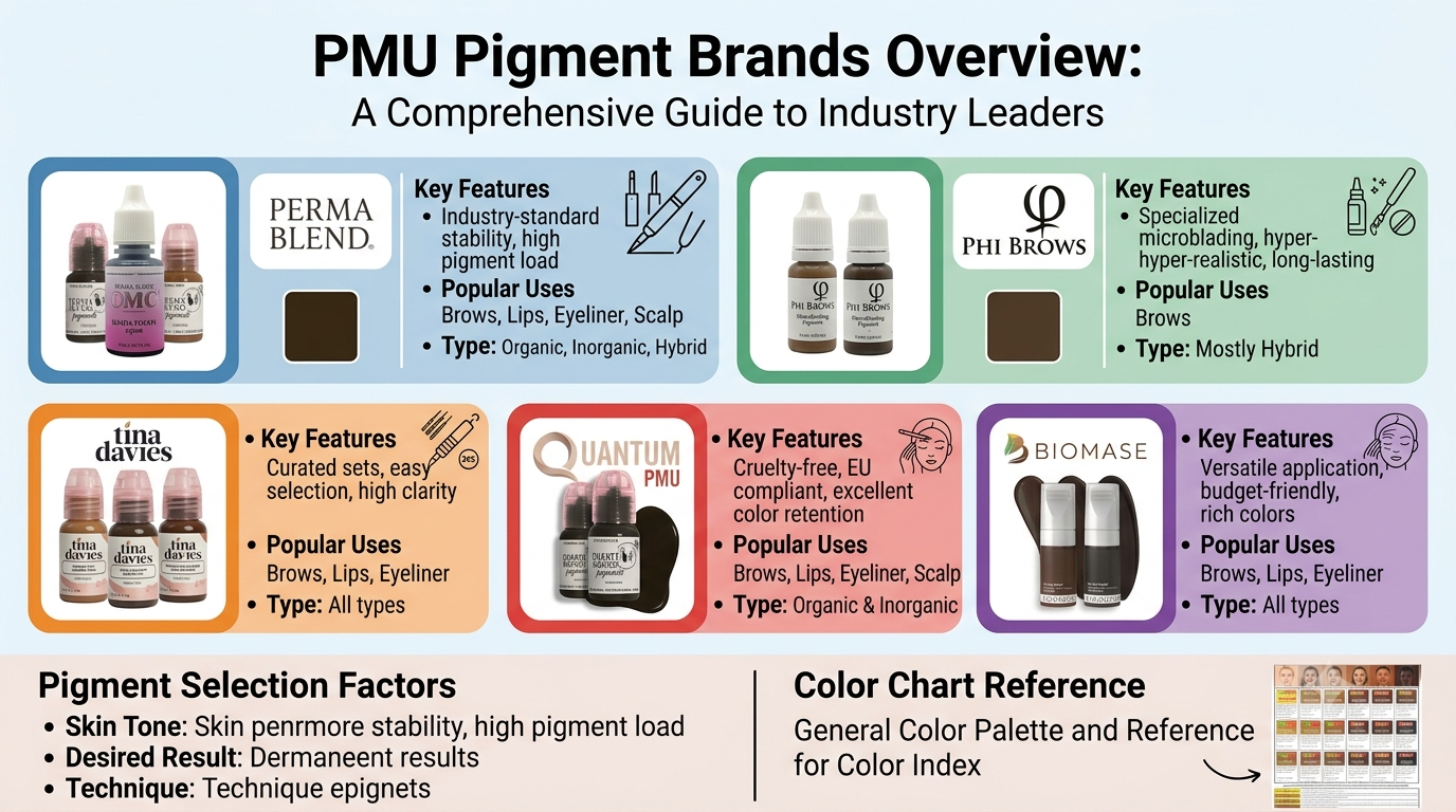 PMU Pigment Brands Overview: A Comprehensive Guide to Industry Leaders