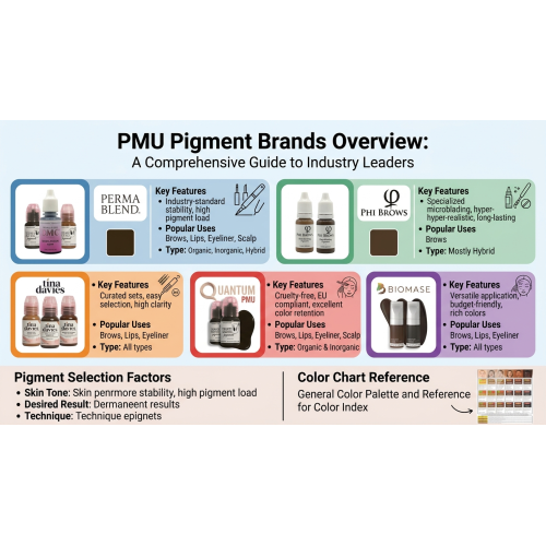 PMU Pigment Brands Overview: A Comprehensive Guide to Industry Leaders