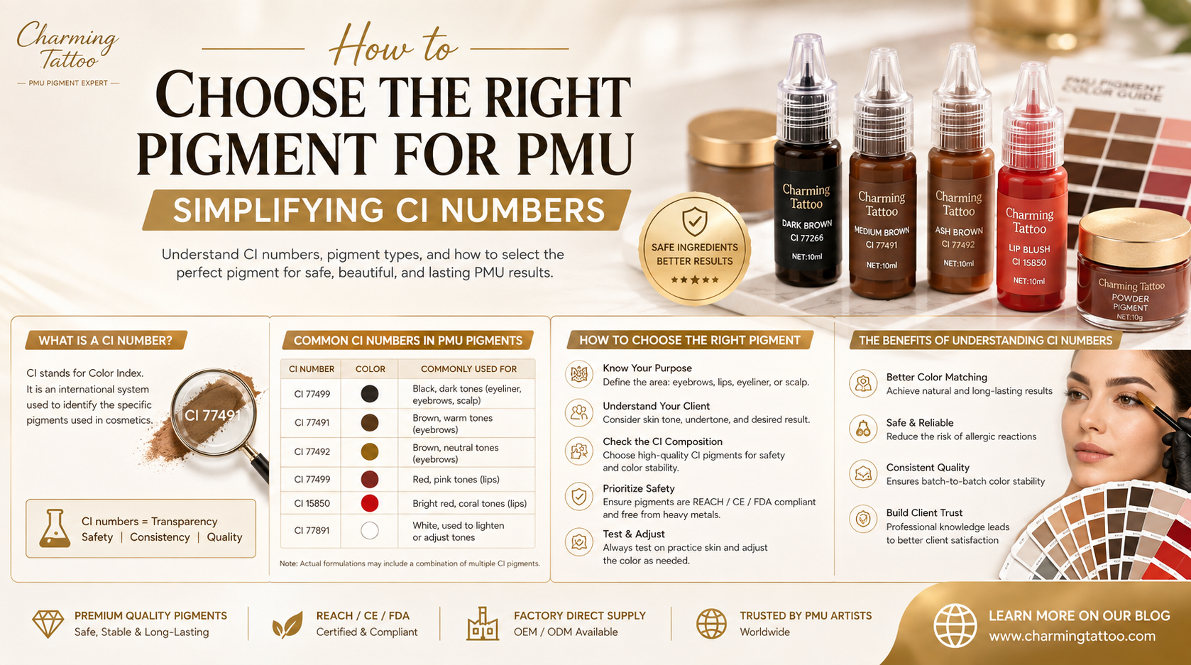 How to Choose the Right Pigment for PMU: Simplifying CI Numbers