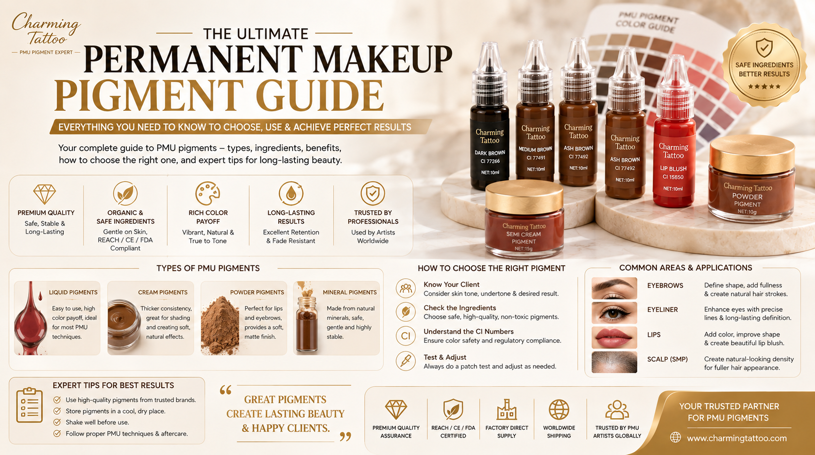Permanent Makeup Pigment Guide