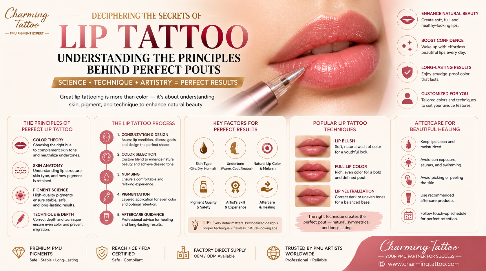 Deciphering the Secrets of Lip Tattoo: Understanding the Principles Behind Perfect Pouts
