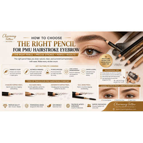 How to choose the right pencil for PMU hairstroke eyebrow?