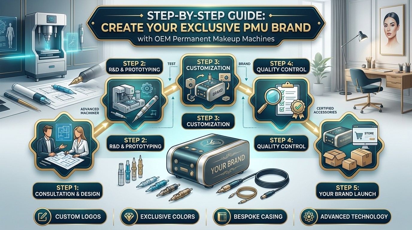 Creating Your Exclusive Brand with OEM Permanent Makeup Machines: A Step-by-Step Guide for PMU Artists