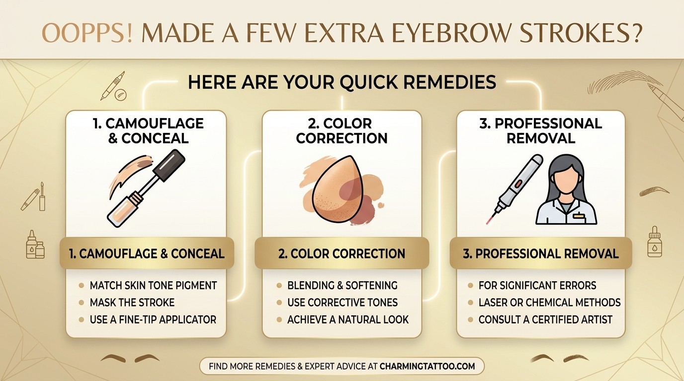 Oops! Made a Few Extra Strokes in Your Eyebrows? Here Are Some Remedies: