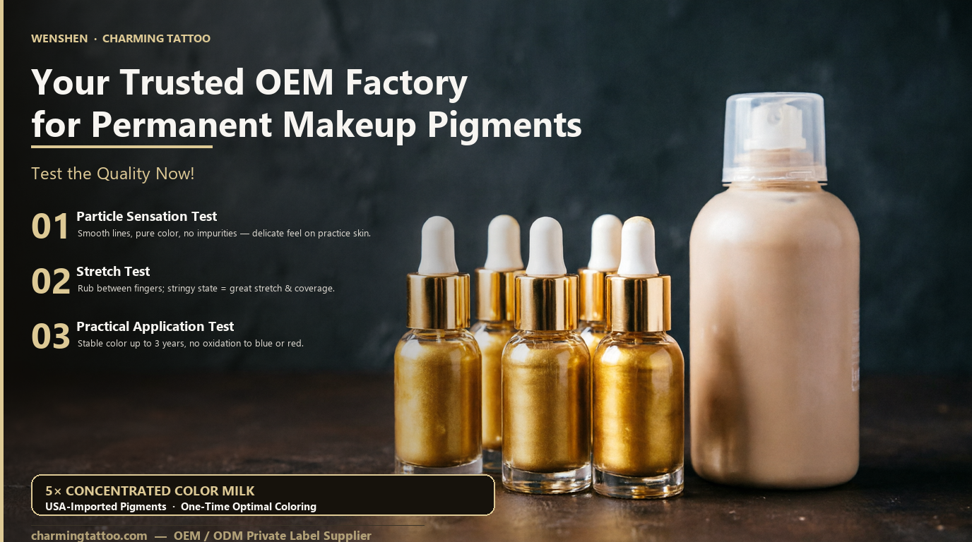 Your Trusted OEM Factory for Permanent Makeup Pigments – Test the Quality Now!