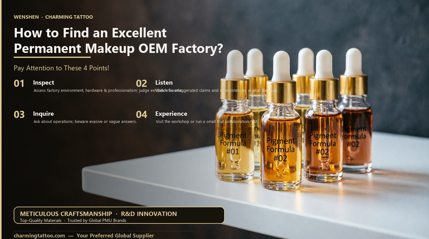 How to Find an Excellent Permanent Makeup OEM Factory?