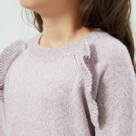 Wholesale Girl's Essentials Soft Touch Ruffle Sweater
