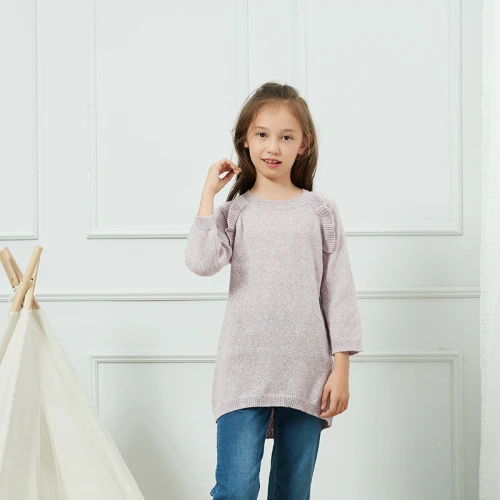 Wholesale Girl's Essentials Soft Touch Ruffle Sweater