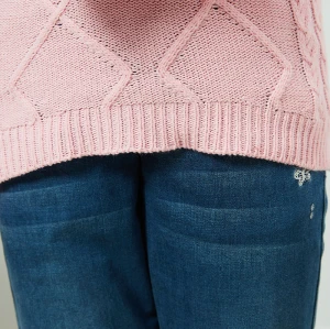 Kids Girl Cable Knit Pullover Sweater Cotton Wool Warm Sweatshirt From China