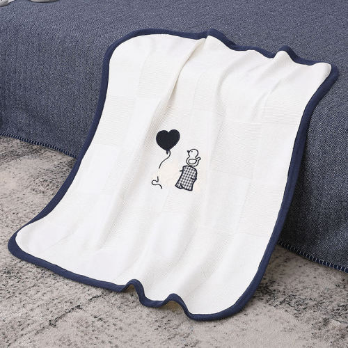 Wholesale Ultra Soft Knitted Pure Cashmere Baby Blanket, Breathable Receiving Swaddle Blanket