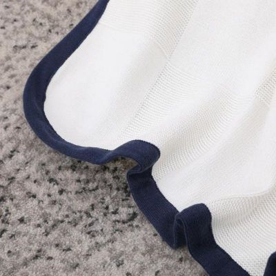 Wholesale Ultra Soft Knitted Pure Cashmere Baby Blanket, Breathable Receiving Swaddle Blanket