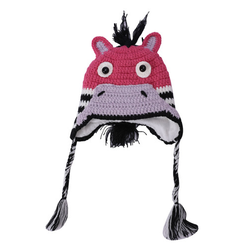 Wholesale Cartoon Winter Hat Cashmere Beanie for girls Ages 2-4 Chinesr Supplier