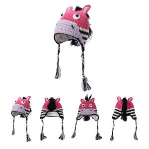 Wholesale Cartoon Winter Hat Cashmere Beanie for girls Ages 2-4 Chinesr Supplier
