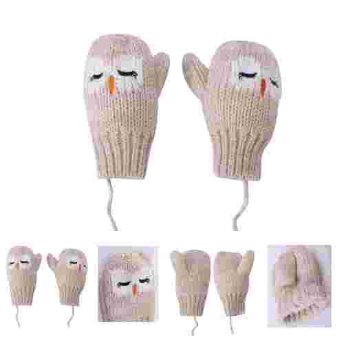 Wholesale Knitted Baby Girl Cashmere Wool Mitten From Chinese Factory