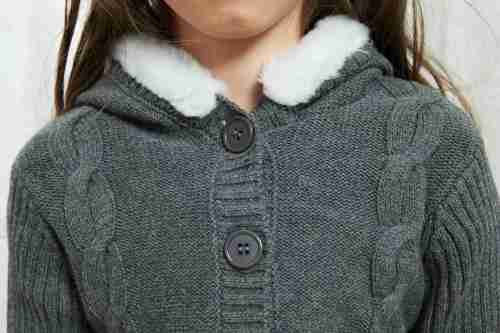 Wholesale  Kids Girls Hoodie Sweaters Toddler Cardigan Warm Outerwear Winter Coat