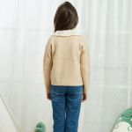 Wholesale Kids Girls Knitted Cardigan Sweater Long Sleeve Button Front Top Wear