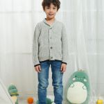 Wholesale Infant Boys Cardigan Crochet Sweater V-Neck，Toddler Knit Button Up Knitted Pattern Pullover