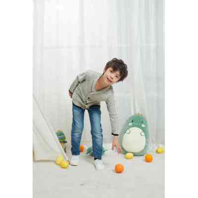 Wholesale Infant Boys Cardigan Crochet Sweater V-Neck，Toddler Knit Button Up Knitted Pattern Pullover