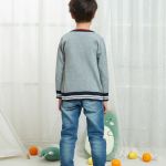 Wholesale  Kids Boys Cardigan Button Up Toddler Knit Sweater Organic Cotton From China