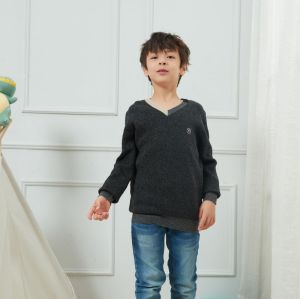 Wholesale  Kids Baby Boy Knit Sweater Kids Pullover Long Sleeve Sweatshirt Winter Clothes for Infant