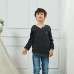 Wholesale OEM Kids Boy Long Sleeve 100%Cashmere Knitted Sweater Pullover For Fall Winter