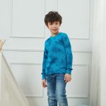 Wholesale  Tie Dye Cotton Crew Neck Pullover Sweatshirt for Kids Children Boys Chinese Supplier