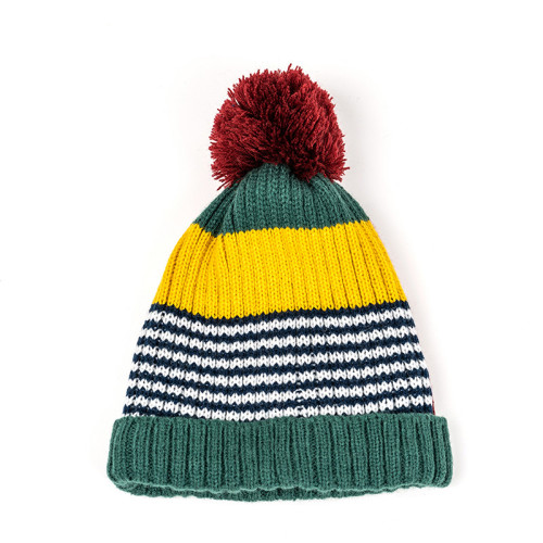 Wholesale Kids Winter Beanie Hat, Children's Warm Fleece Lined Knit Thick Ski Cap With Pom Pom