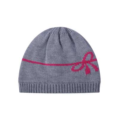 Cappello da bambino lavorato a maglia in lana invernale Camiz.kids all'ingrosso con berretto da bambina classico con fiocco carino