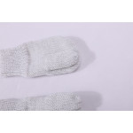 Venta al por mayor, guantes de punto cálidos gruesos de invierno unisex para recién nacidos, mitones con cuerda