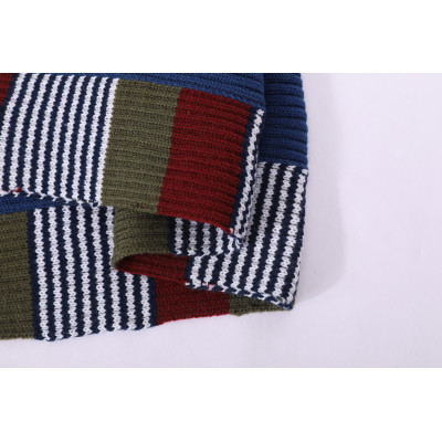 Wholesale Soft & Warm Tartan Plaid Checked Cashmere Feel Winter Knitted Kids Scarf