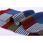 Wholesale Soft & Warm Tartan Plaid Checked Cashmere Feel Winter Knitted Kids Scarf