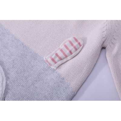 Wholesale  Infant Girl Wool Cashmere Dress Cartoon Long sleeve Knit Sweater Winter Dress