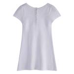 Wholesale Kids Girls Dress Kids Short Sleeve Solid Color Casual T-Shirt Dress Chinese Factory