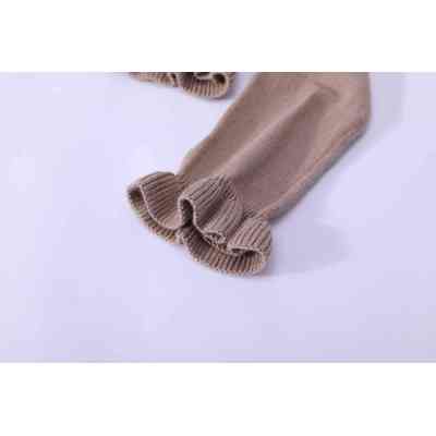 Wholesale  Baby Girl Sweater Crop Top Long Sleeve Ruffled One Button Cute Outwear Kids Fall Shrug