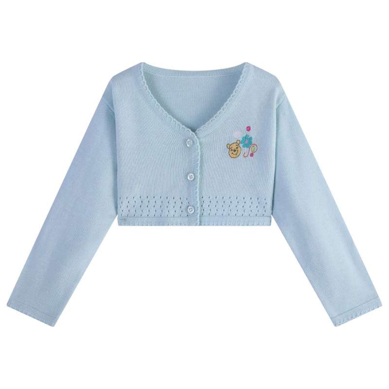 Wholesale  Baby Girls Long Sleeve Bolero Cardigan Shrug Knitted Sweater Jacket Girls Dress Cover Up