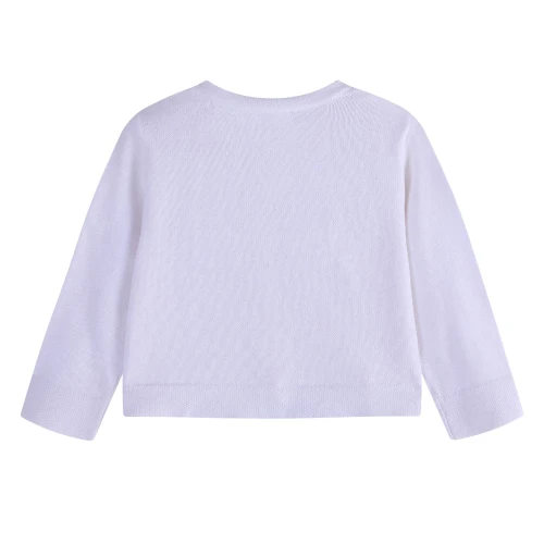 Wholesale  Infant Girl Knitted Cardigan Long Sleeve Solid Color Button Fall Sweater Coat