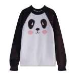 Wholesale girls's Pullover Sweaters Cashmere Blend Soft Tops with panda