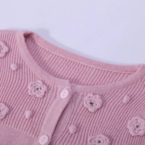 Wholesale  Camiz.kids Girls's Sweaters Cashmere Blend Soft Tops with Emb
