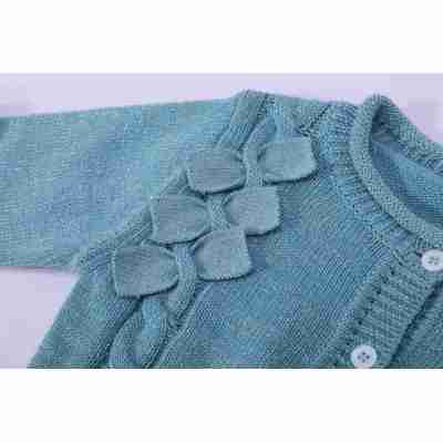 Wholesale  Camiz.kids Girls's Cardigan Sweaters Wwool Blend Soft Tops With Emb