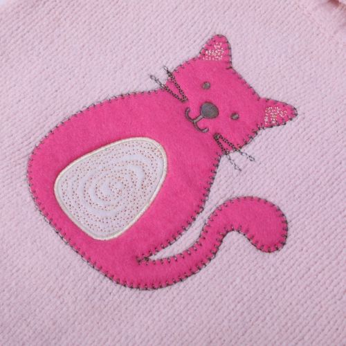 Wholesale  Camiz.kids Girls's Pullover Sweater Wool Soft Top With Cat Pattern